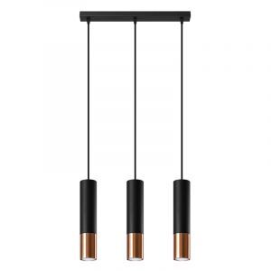 Moderne hanglamp Hediye, koper, aluminium, 3L