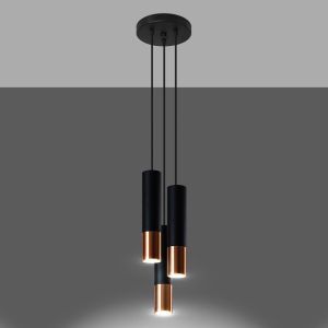 Moderne hanglamp Hediye, koper, aluminium, 3L