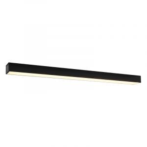 Moderne plafondlamp Mascha, zwart, aluminium, 31W, 3000K