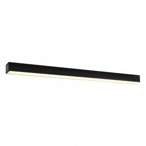 Moderne plafondlamp Mascha, zwart, aluminium, 38W, 3000K