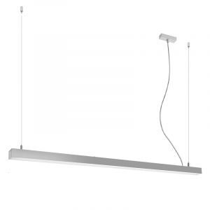 Moderne hanglamp Mascha, grijs, aluminium, 48w, 3000K