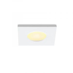 Vierkante witte Verandaverlichting Dico, IP65, dimbaar