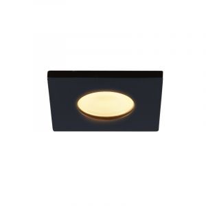 Vierkante zwarte Verandaverlichting Dico, IP65, dimbaar
