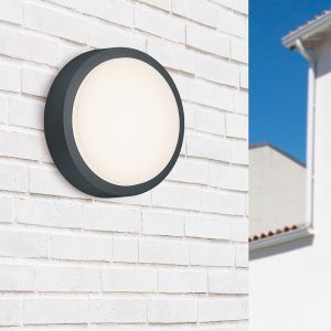 Antraciete buitenlamp modern, Eva, 8,5W, 3000K LED, IP54
