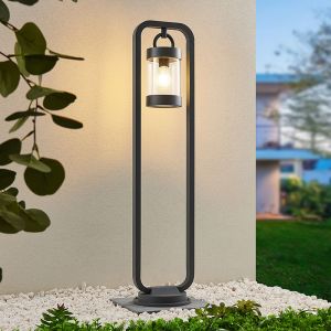 Antraciet buitenlamp met schemersensor Sambesi, Modern