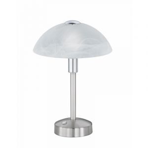 Nikkelen notarislamp klassiek, Notaris, 4W, 3000K LED, met schakelaar