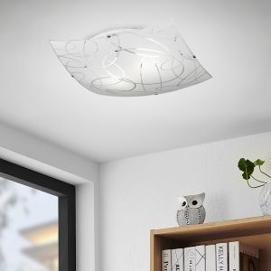 Moderne plafondlamp Antoine, Wit
