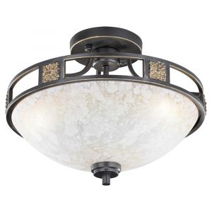 Roestkleurige plafondlamp klassiek, Letchworth