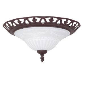 Roestkleurige plafonnière klassiek, Eleonora