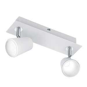 Witte wandlamp glas, Laysha, 6W, 3000K LED, met schakelaar