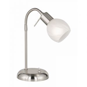 Nikkelen mini inbouwspot modern, Benita, met schakelaar