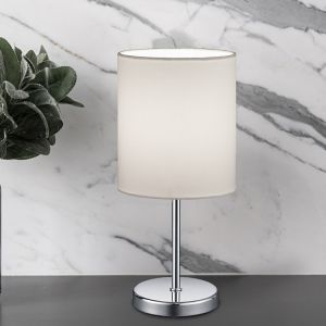 Moderne tafellamp Zoe, Chroom