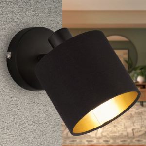 Zwarte wandspot modern, Koge