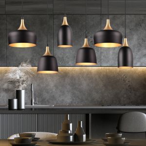 Zwarte hanglamp modern, Declan