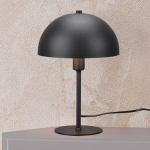 Zwarte tafellamp modern, Fransisca, met schakelaar