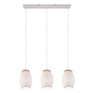 Witte hanglamp modern, Delana