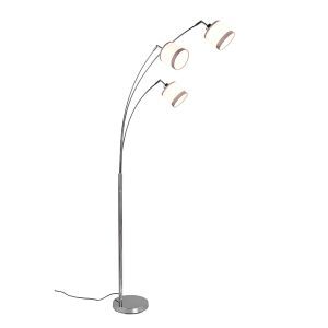 Witte booglamp modern, Denley, met schakelaar