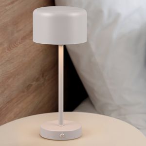 Grijze tafellamp modern, Dustin, 1,5W, 3000K LED, met touchdimmer