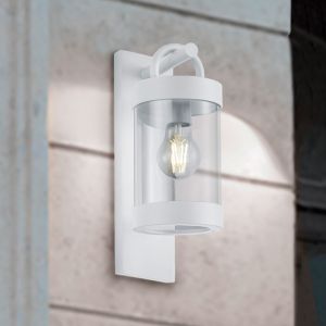 Moderne buiten wandlamp Sambesi, Wit, Met schemersensor