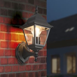 Zwarte buitenlamp klassiek, Lavina, IP44
