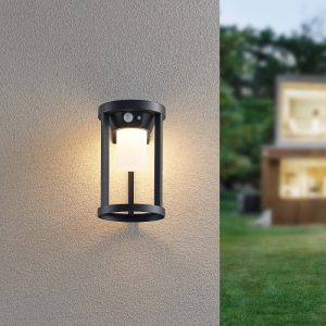 Zwarte buiten tafellamp op zonne-energie aluminium, Winston, 2W, 3000K LED, IP54