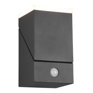 Antraciete buitenlamp met bewegingssensor Liron, aluminium, modern, 7w, 3000K LED