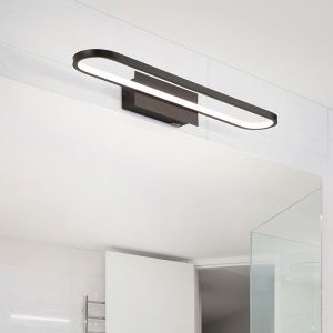 Moderne wandlamp Martin, zwart, metaal, geïntegreerde LED