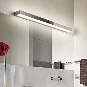 Moderne wandlamp Basma, chroom, aluminium, geïntegreerde LED