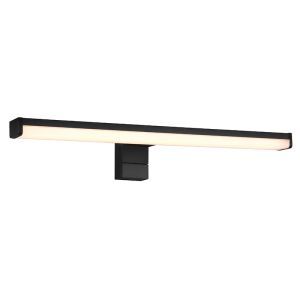 Moderne wandlamp Celal, zwart, kunststof, geïntegreerde LED