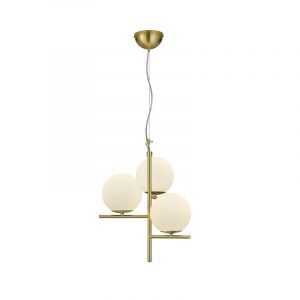 Messing eettafel hanglamp modern, Silkis