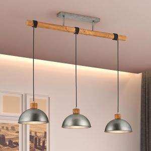Nikkelen hanglamp Amarey, metaal, vintage
