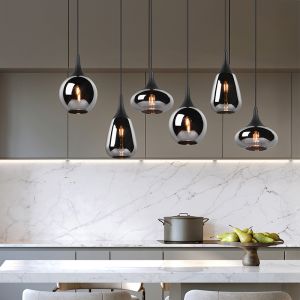 Zwarte hanglamp rookglas, Sybren