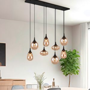 Amberkleurige hanglamp design, Sybren