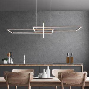 Moderne hanglamp Hatun, Nikkel, incl. LED, warm wit