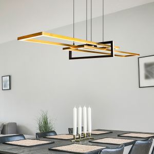 Moderne hanglamp Hatun, Messing, incl. LED, warm wit