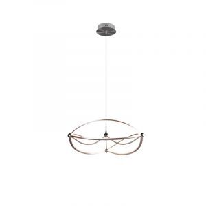 Moderne hanglamp Remy, nikkel, 42w geintegreerd LED