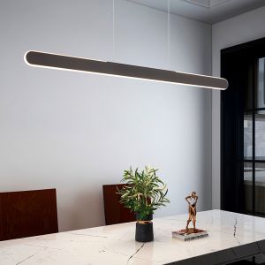 Zwarte hanglamp modern, Dwayn, 28W, warm tot koud wit verstelbare LED