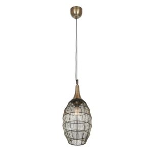 Bronzen hanglamp landelijk, Rins