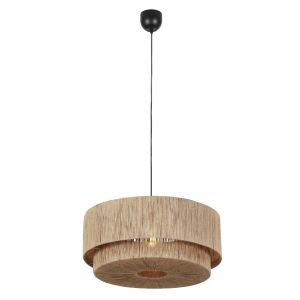 Beige eettafel hanglamp landelijk, Rinus