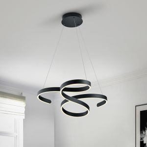 Antraciete hanglamp Davu, metaal, modern, 52 watt