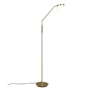 Messing booglamp modern, Bilge, 12W, in lichtkleur verstelbare LED, met schakelaar