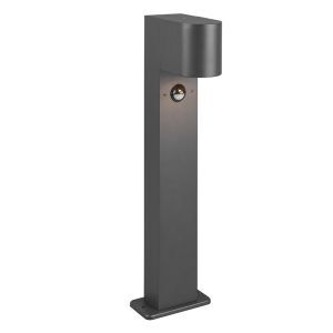 Antraciete staande buitenlamp met bewegingssensor Laurien, aluminium, modern, IP44