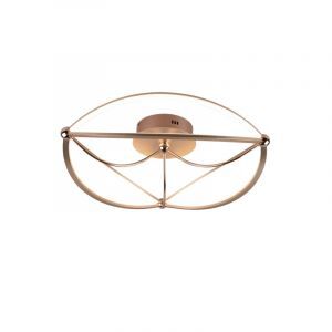 Moderne plafonniere Remy, messing, 42w geintegreerd LED