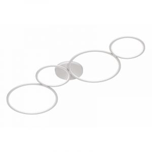 Witte plafonniere Robon, metaal, modern, 37 watt