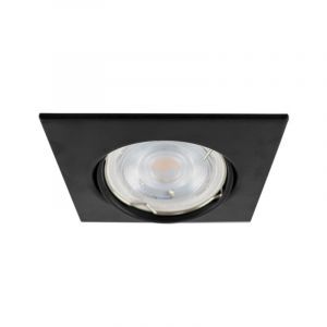 Zwarte inbouwspot Isabis, metaal, modern