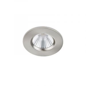 Nikkelen badkamer inbouwspot Iman, metaal, IP65, 5 watt