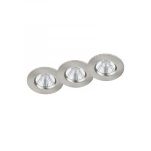 Nikkelen badkamer inbouwspot Iman, metaal, IP65, 5 watt