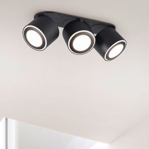 Moderne plafonniere Jorno, zwart, 3,5w geintegreerd LED