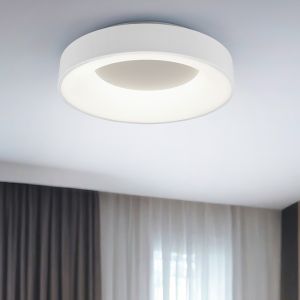 Moderne Plafonniere Jered, Wit, 45 cm, geintegreerd LED