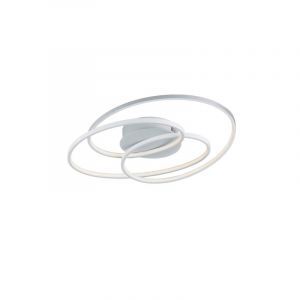 Witte plafonniere Sabra, metaal, modern, 38 watt